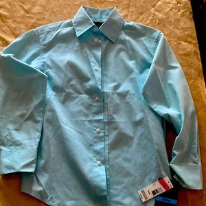 Button down, long sleeve, dress shirt for boy